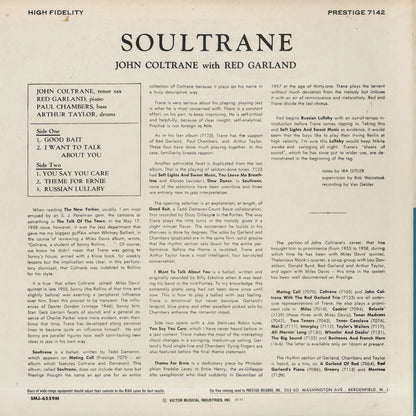 John Coltrane - Soultrane (SMJ6559M) 1977 JPN Prestige｜中古LP