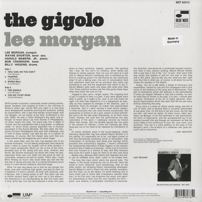 Lee Morgan - The Gigolo (180g) Blue Note back
