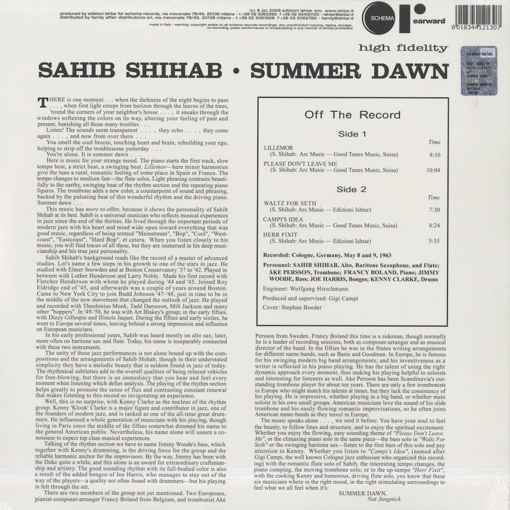 Sahib Shihab / サヒブ・シハブ / Summer Dawn (RW130LP)