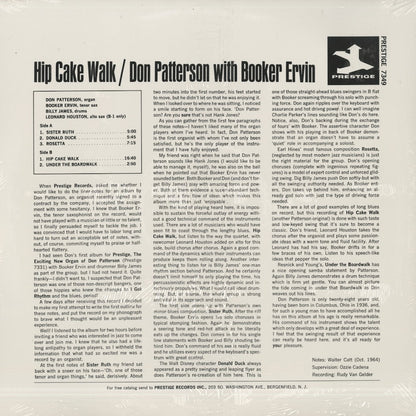 Don Patterson / ドン・パターソン / Hip Cake Walk (180g)