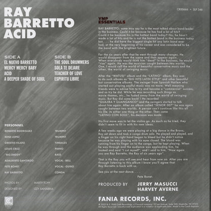 Ray Barretto - Acid (VMP-E130) LP 2023 US Craft Recording / Vinyl Me, Please｜新品LP FANIA Boogaloo LATIN back