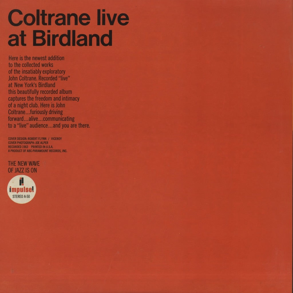 John Coltrane / ジョン・コルトレーン / Live At Birdland (AS-50)