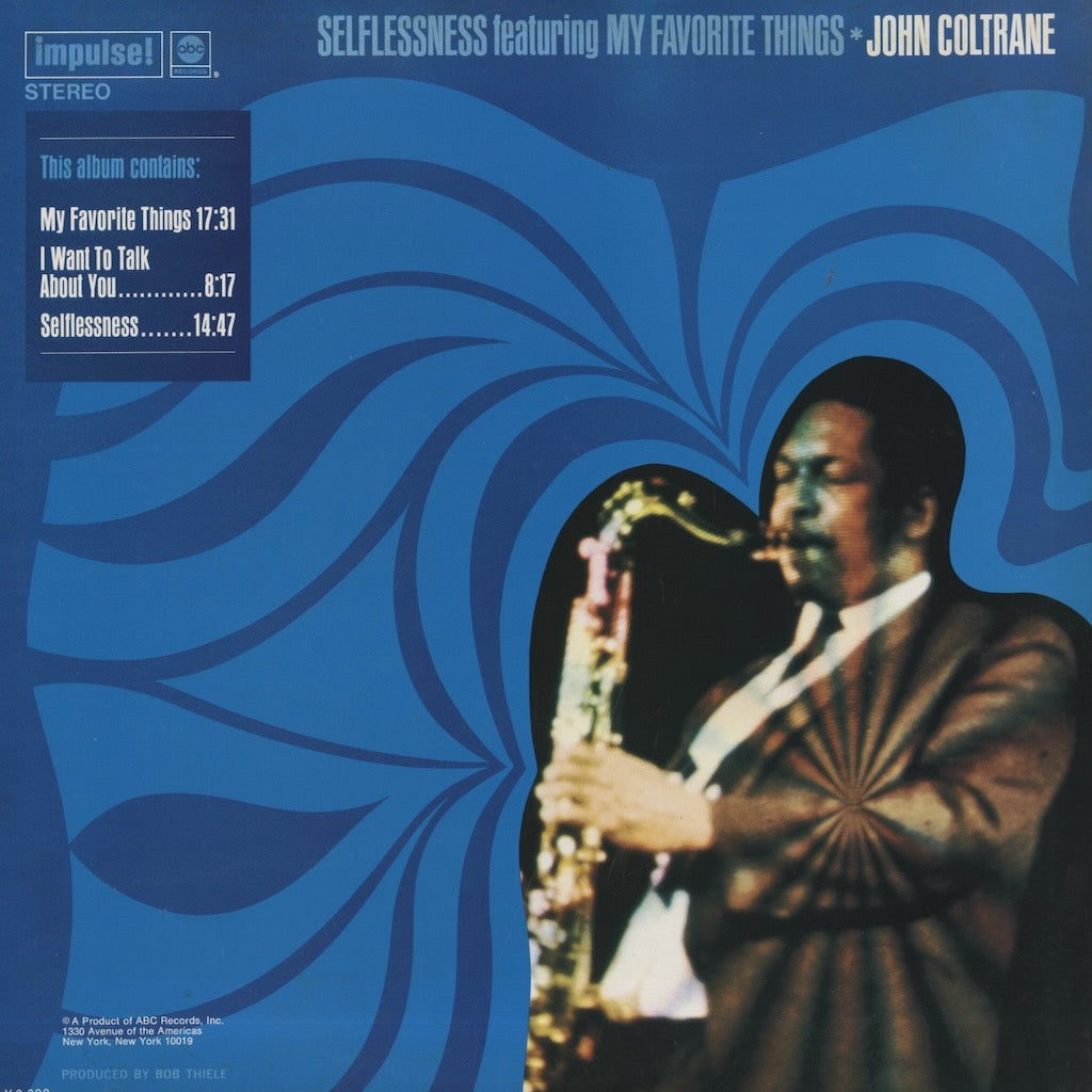 John Coltrane / ジョン・コルトレーン / Selflessness Featuring My Favorite Things (YP-8561-AI)