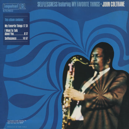 John Coltrane / ジョン・コルトレーン / Selflessness Featuring My Favorite Things (YP-8561-AI)