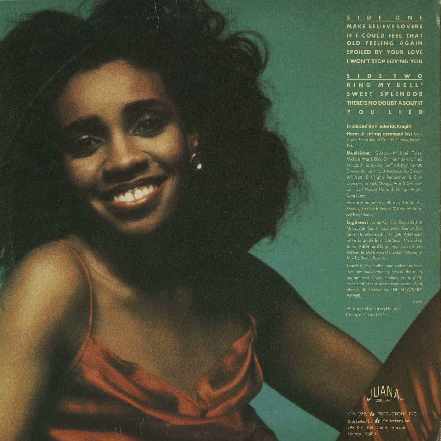 Anita Ward / アニタ・ワード / Songs Of Love (JU200.044)