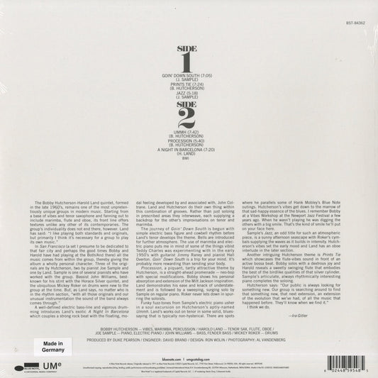 Bobby Hutcherson - San Francisco (4859548) Blue Note classic vinyl series back