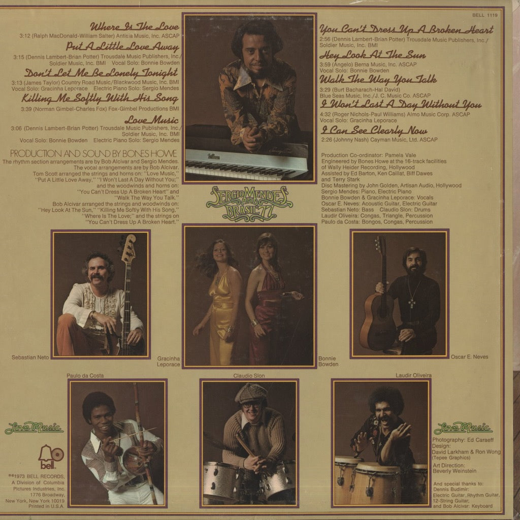 Sergio Mendes – Love Music (Bell 1119) LP 1973 US Bell | 中古LP