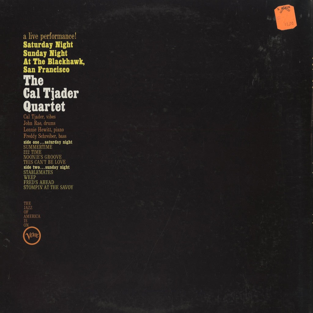 Cal Tjader / カル・ジェイダー / Saturday Night Sunday Night At The Blackhawk (V-8459)