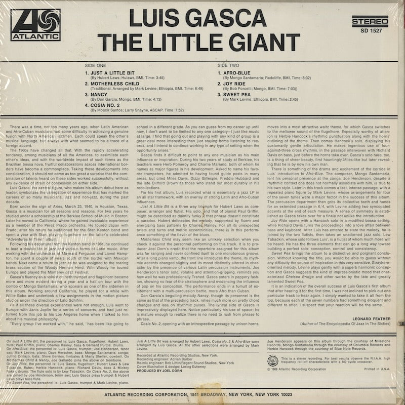 Luis Gasca / ルイス・ガスカ / The Little Giant (SD1527)