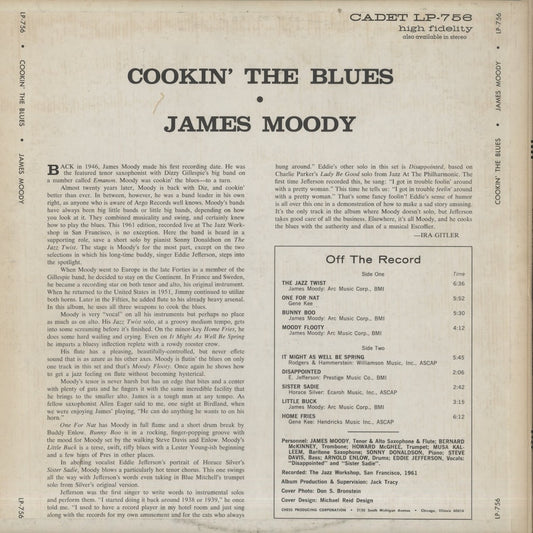 James Moody – Cookin' The Blues (LPS-756) LP 1965/1966 US Cadet | 中古LP
