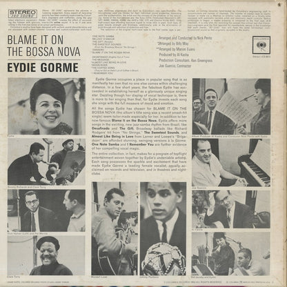 Eydie Gorme / イーディ・ゴーメ / Blame It On The Bossa Nova (CS8812)
