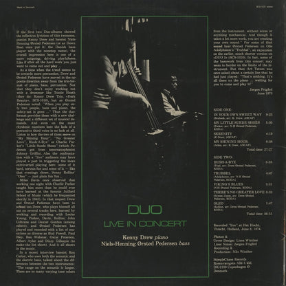 Kenny Drew / Niels-Henning Orsted Pedersen / Duo Live In Concert (SCS1031)