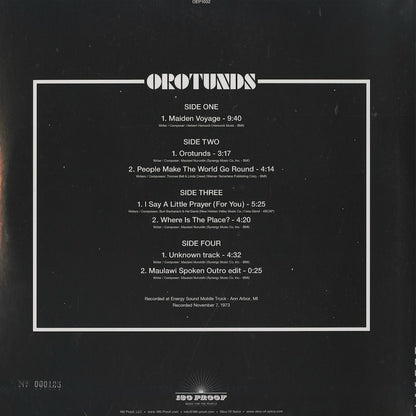 Maulawi / マウラウィ / Orotunds (180g) -2LP (OEP1002)