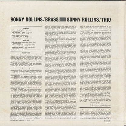 Sonny Rollins / ソニー・ロリンズ / Brass and Trio (MV 2555)