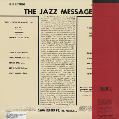 Hank Mobley / ハンク・モブレー / The Jazz Message Of (KIJJ-2)