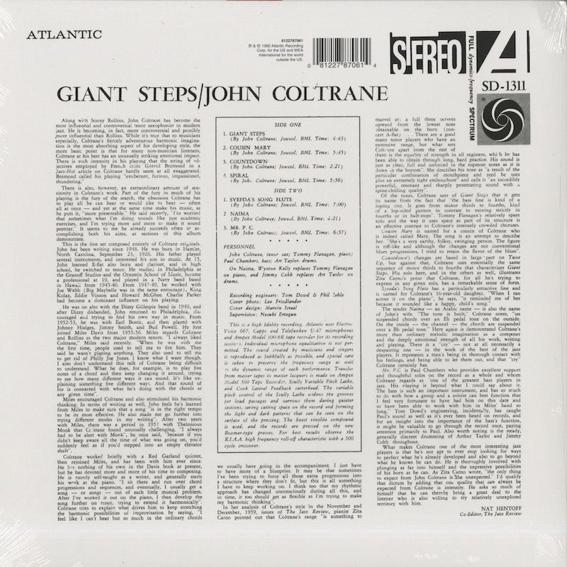 John Coltrane / ジョン・コルトレーン / Giant Steps - EU Reissue