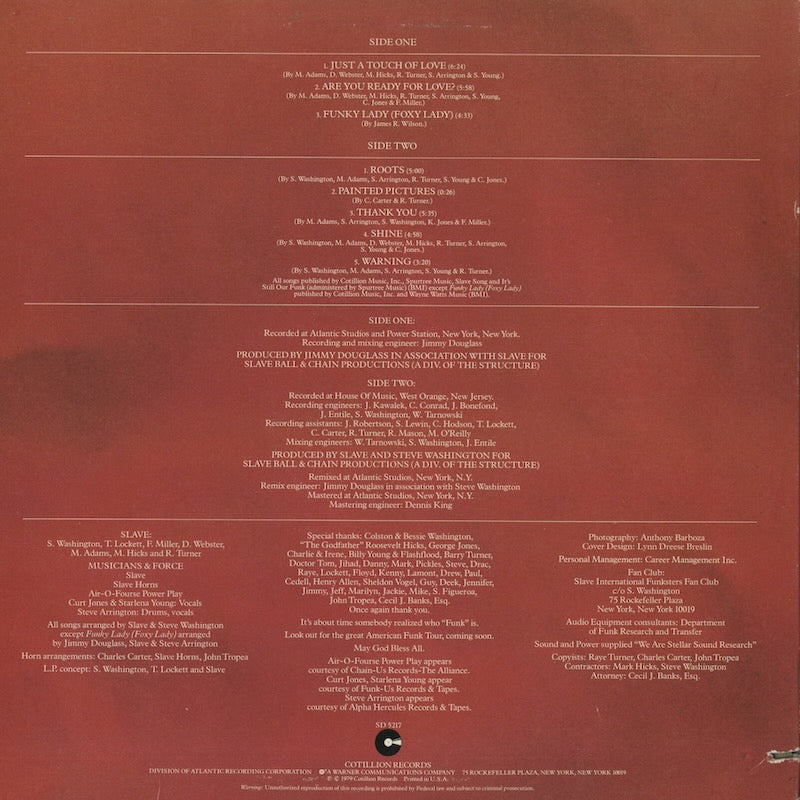 Slave / スレイヴ / Just A Touch Of Love (SD 5217)