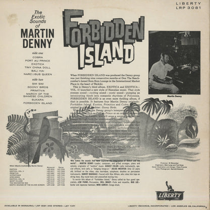 Martin Denny / マーチン・デニー / Forbidden Island - MONO (LRP 3081)