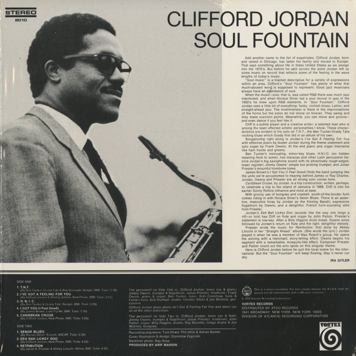 Clifford Jordan / クリフォード・ジョーダン / Soul Fountain -180g