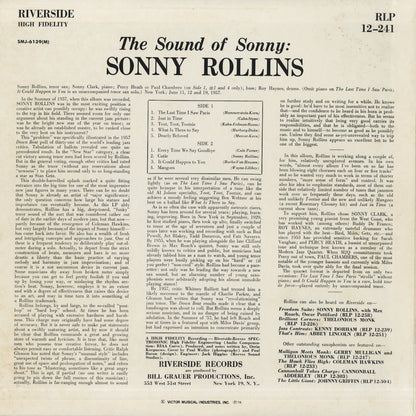 Sonny Rollins / ソニー・ロリンズ / The Sound Of Sonny (SMJ-6139(M))