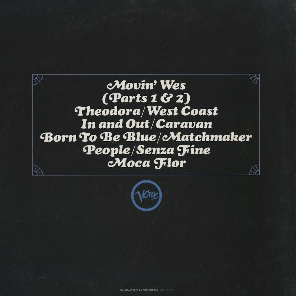 Wes Montgomery / ウェス・モンゴメリー / Movin' Wes (MV2113)