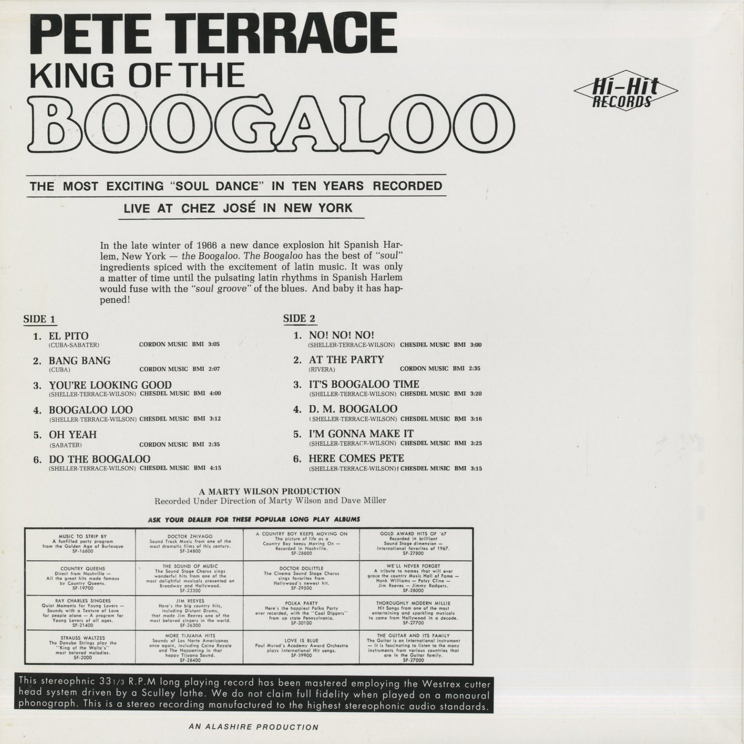 Pete Terrace / ピート・テラス / King Of The Boogaloo