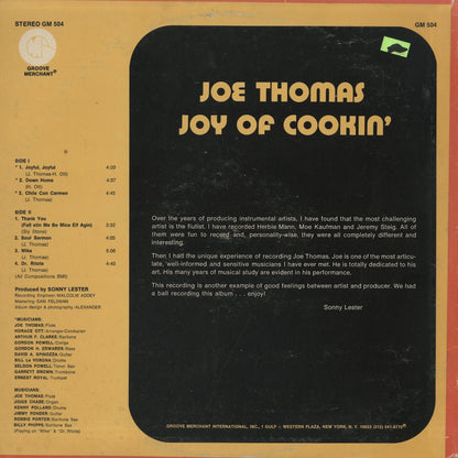 Joe Thomas / ジョー・トーマス / Joy Of Cookin' (GM504)