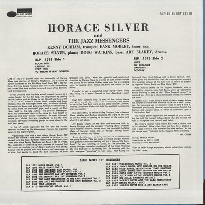 Horace Silver / ホレス・シルヴァー / Horace Silver and The Jazz Messengers (BST81518)