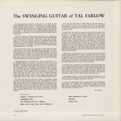 Tal Farlow / タル・ファーロウ / The Swinging Guitar of Tal Farlow (MV-4018)