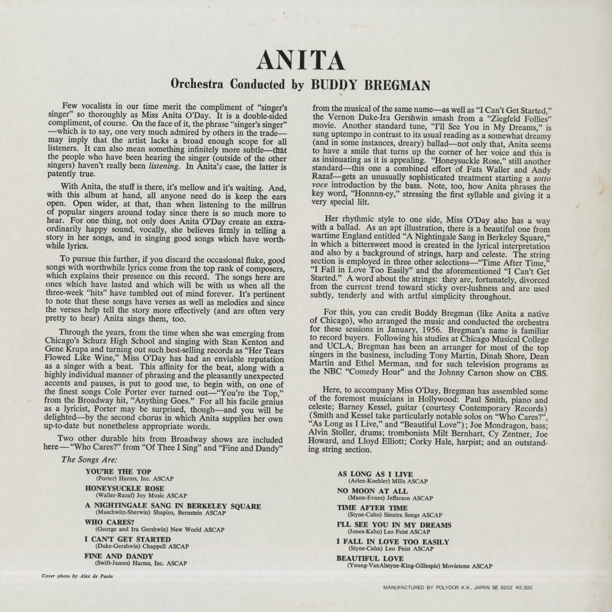 Anita O'Day / アニタ・オデイ / This Is Anita (23MJ-3120)