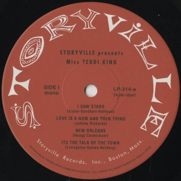 Teddi King / テディ・キング / Storyville Presents Miss Teddi King -10 (TKJB-10047)