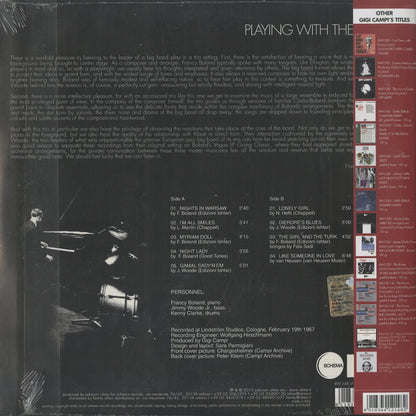 Francy Boland – Playing With The Trio (RW148) LP 2013 ITA Rearward｜新品LP back