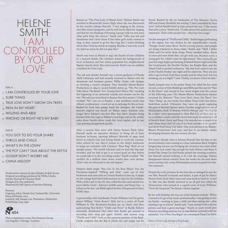 Helene Smith / ヘレン・スミス / I Am Controlled By Love (NUM604)