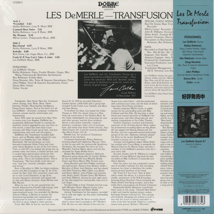 Les DeMerle – Transfusion (PLP-7674) LP 2024 JPN P-Vine | 新品LP