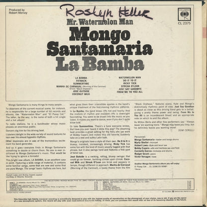 Mongo Santamaria / モンゴ・サンタマリア / La Bamba (CL2375)