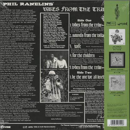 Phil Ranelin - Vibes From The Tribe (PLP-7992) 2023 JPN P-Vine｜新品LP フィル・ラネリン back