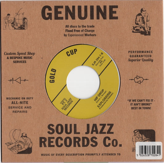 Explosions – Hip Drop (Part1&2) -7 (SJR284-7) 2021 UK Soul Jazz Records | 新品7inch back