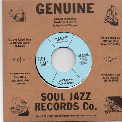 Chuck Carbo - Can I Be Your Squeeze / Take Care Of Your Homework Friend (SJR304-7) 2021 UK Soul Jazz Records｜新品7inch