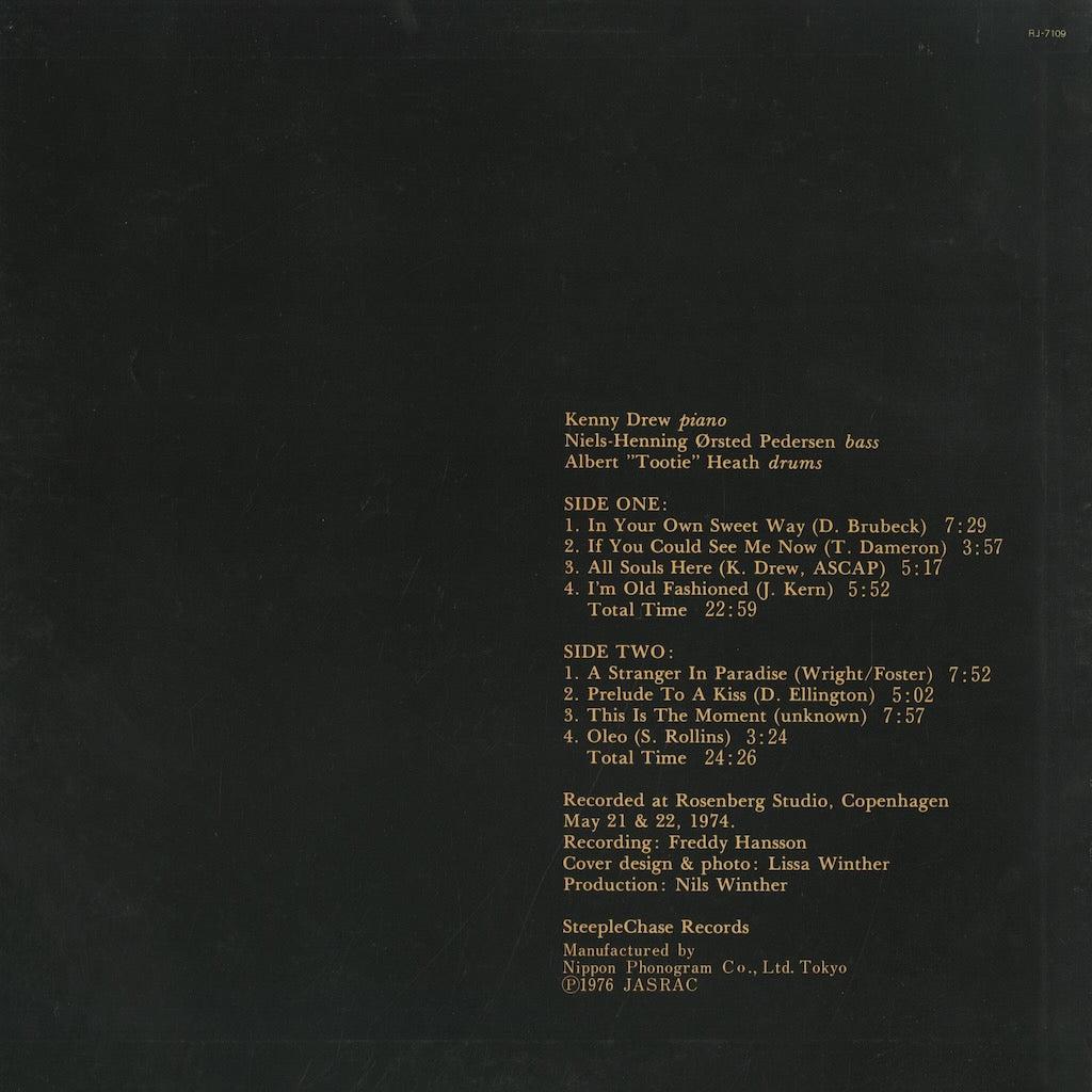 Kenny Drew / ケニー・ドリュー / If You Could See Me Now (RJ-7109)