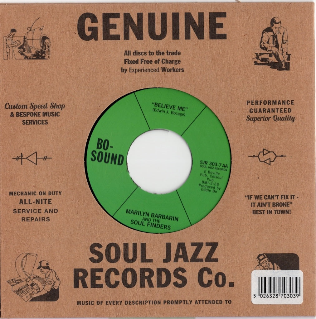 Marilyn Barbarin And The Soul Finders – Reborn / Believe Me -7 (SJR303-7) 7inch 2021 UK Soul Jazz Records | 新品7inch
