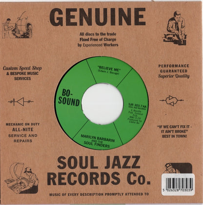 Marilyn Barbarin And The Soul Finders – Reborn / Believe Me -7 (SJR303-7) 7inch 2021 UK Soul Jazz Records | 新品7inch