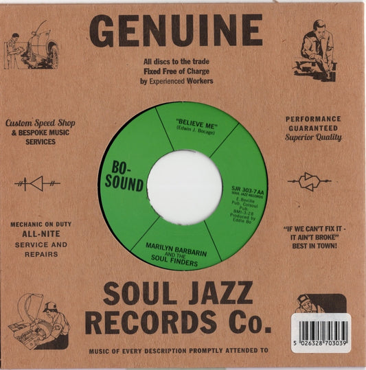 Marilyn Barbarin And The Soul Finders – Reborn / Believe Me -7 (SJR303-7) 7inch 2021 UK Soul Jazz Records | 新品7inch
