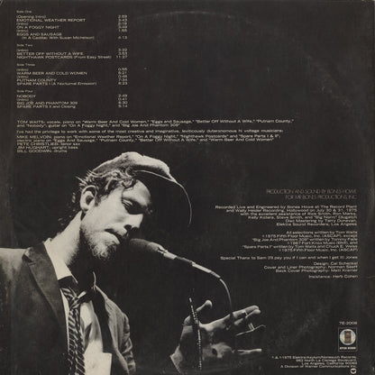 Tom Waits - Nighthawks At The Dinner (7E-2008) LP 1975 US Asylum｜中古LP