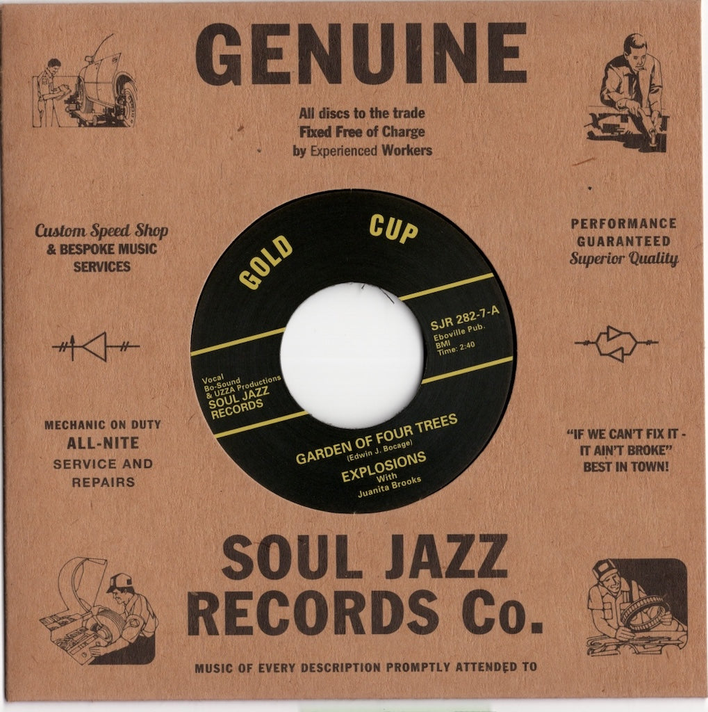 Explosions - Garden Of Four Trees / Teach Me (SJR282-7) 2022 UK Soul Jazz Records｜新品7inch eddie bo