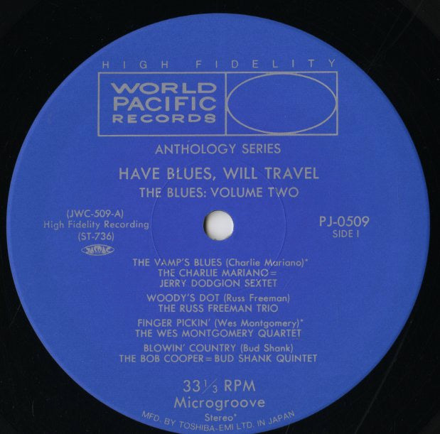 V.A. (Russ Freeman, Elmo Hope etc) / Have Blues Will Travel - The Blues: Volume 2 (PJ-0509)