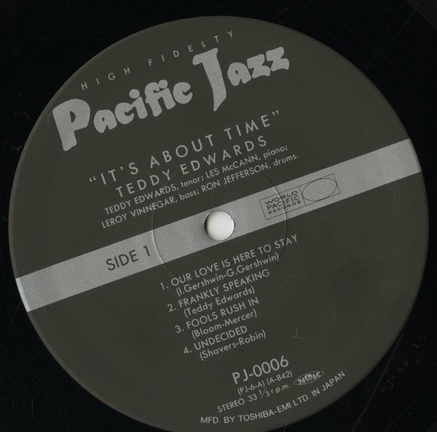 Teddy Edwards With Les McCann Ltd. / テディ・エドワーズ レス・マッキャン / It's About Time (PJ-0006)