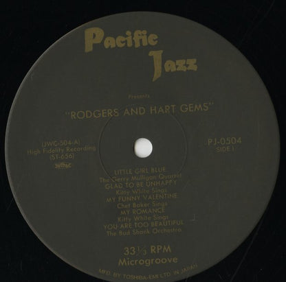 V.A.(Chet Baker, Gerry Mulligan etc) / Rodgers & Hart Gems (PJ-0504)
