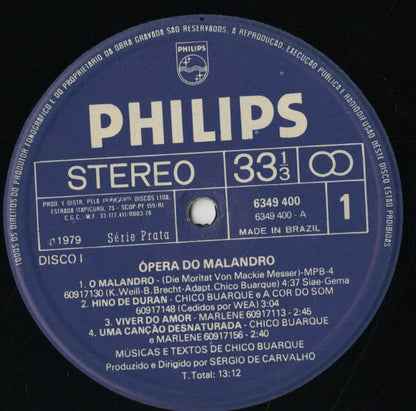 V.A.(Nara Leon, Chico Buarque)/ Opera Do Malandro -2LP (6641.891)
