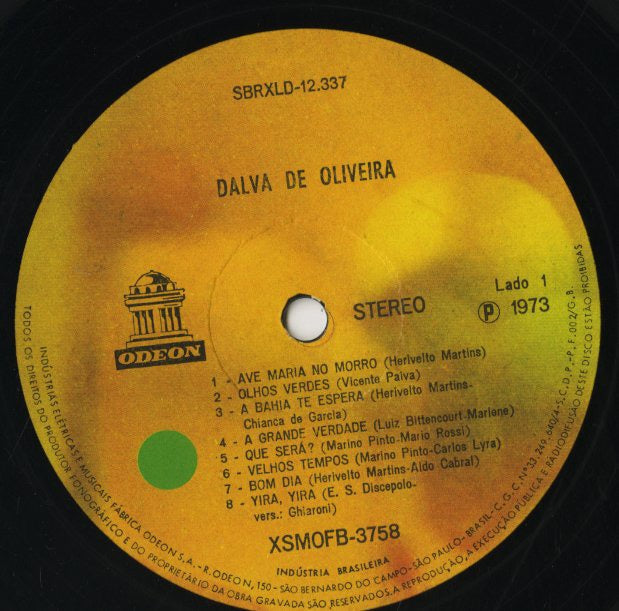 Dalva De Oliveira / ダルバ・デ・オリベイラ / Dalva (X SMOFB 3758)