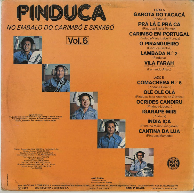 Pinduca / No Embalo Do Carimbó E Sirimbó Vol. 6 (AMCLP 5466)